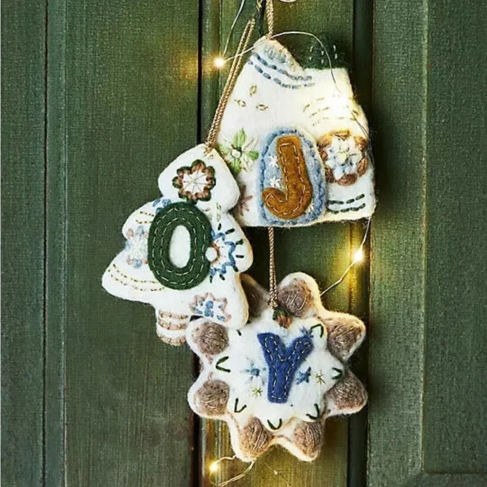 New🌟Anthropologie Monogram Unity Ornament Letter-U